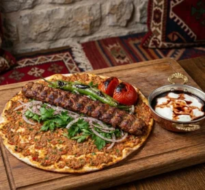 Lahmacun Üstü Adana Kebap